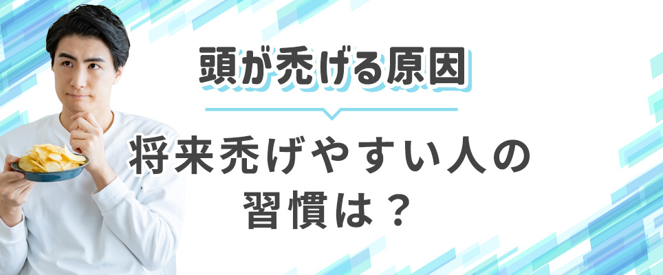 将来禿げやすい人の習慣・原因