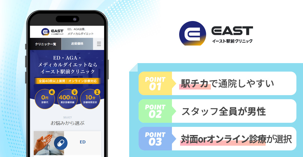 イースト駅前クリニックのポイント